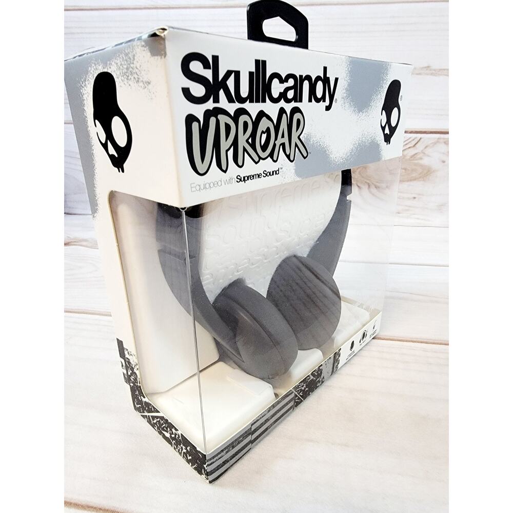 Skullcandy Uproar Supreme Sound Wired On-Ear Headphones w/Microphone Black NEW - Picture 9 of 10